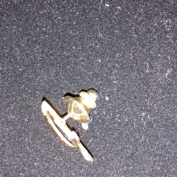 Diamond & Gold Monogram Pin in Letter "G" - Picture 3 of 4